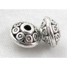 Flying Saucer Charms, Tibetan Silver spacer Non-Nickel