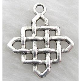 Chinese Knotting Pendant, Tibetan Silver non-nickel