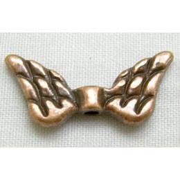 Tibetan Silver Angel Wings Non-Nickel, Antique Red