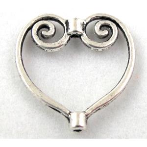 Tibetan Silver Charms spacer beads, Non-Nickel