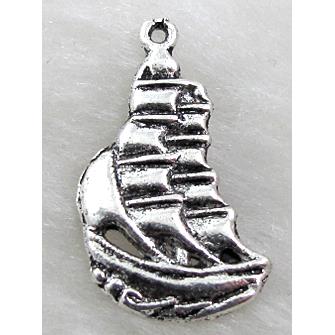 Sailboat, Tibetan Silver pendant non-nickel