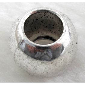 Round Bead, Tibetan Silver Spacer Non-Nickel