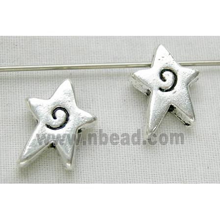 Tibetan Silver Star Spacer Non-Nickel