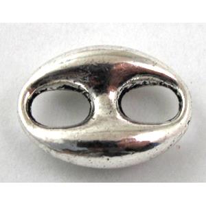 Connector, tibetan silver Non-Nickel