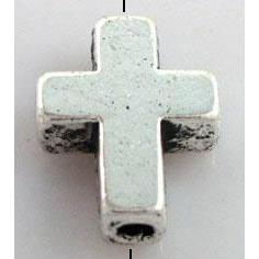 Tibetan Silver cross beads, Non-Nickel