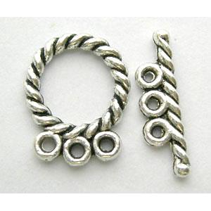 Tibetan Silver Toggle Clasps Non-Nickel