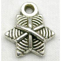 Tibetan Silver Star Pendant Non-Nickel