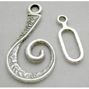 Tibetan Silver Toggle Clasps Non-Nickel