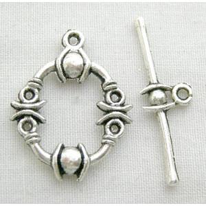 Tibetan Silver Toggle Clasps Non-Nickel