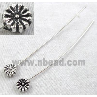 Tibetan Silver pin Charms Non-Nickel