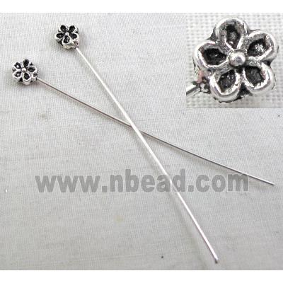 Tibetan Silver pin Charms Non-Nickel