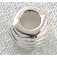 Silver plated bead, Tibetan Silver Spacer Non-Nickel