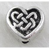 Tibetan Silver Heart Spacer Non-Nickel