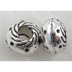 bead, Tibetan Silver Non-Nickel