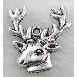 Tibetan Silver wapiti pendant Non-Nickel