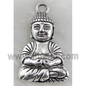 Tibetan Silver buddha Pendant non-nickel