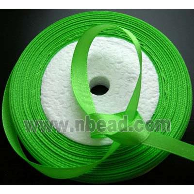 Spring Green Satin Ribbon