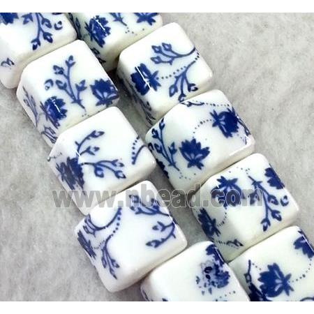 Porcelain beads, cube