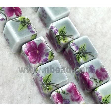 Porcelain beads, cube
