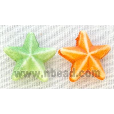 colorful Plastic Beads, mixed, star