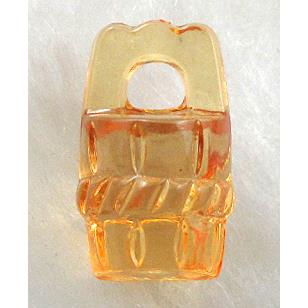 Cask Acrylic Bead,Transparent