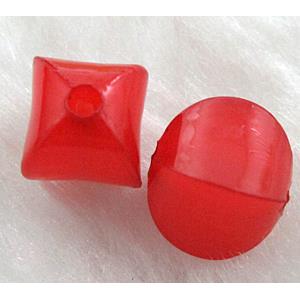 Acrylic Bead, Red