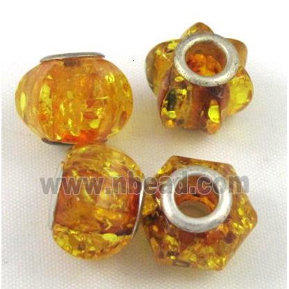 Amber Beads, NR, yellow