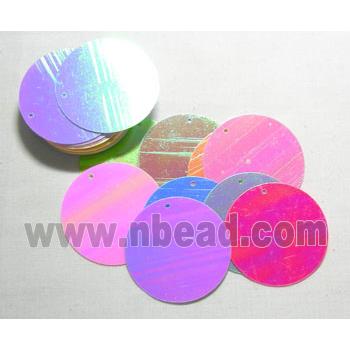 mixed Plastic Flake, flat-round