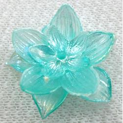 Resin Beads, Flower, AB-Color, Mixed