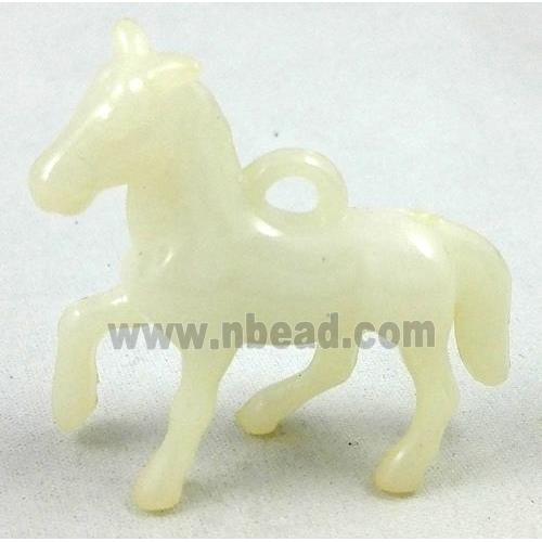 resin pendant, horse