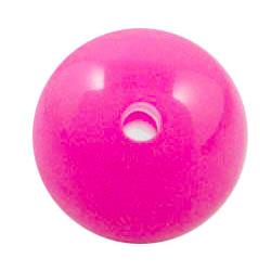 round plastic bead, jelly, hotpink