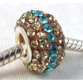 acrylic bead with middle east rhinestone