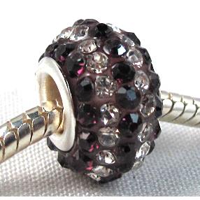 acrylic bead with middle east rhinestone