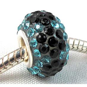 acrylic bead with middle east rhinestone