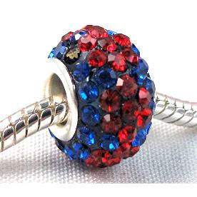 acrylic bead with middle east rhinestone