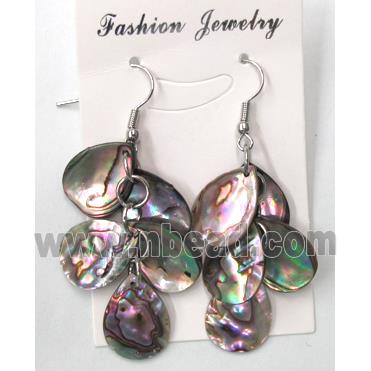 Paua Abalone shell earring, mxied