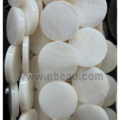 Fresh water shell bead, round