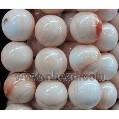 mother of pearl bead, round