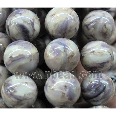 mother of pearl bead, round