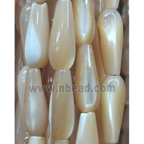 mother of pearl beads, teardrop