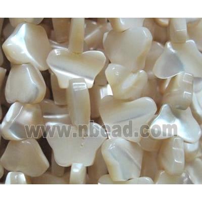 mother of pearl bead, butterfly