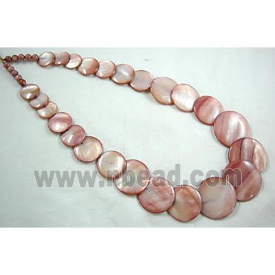 17 inches of freshwater shell necklace