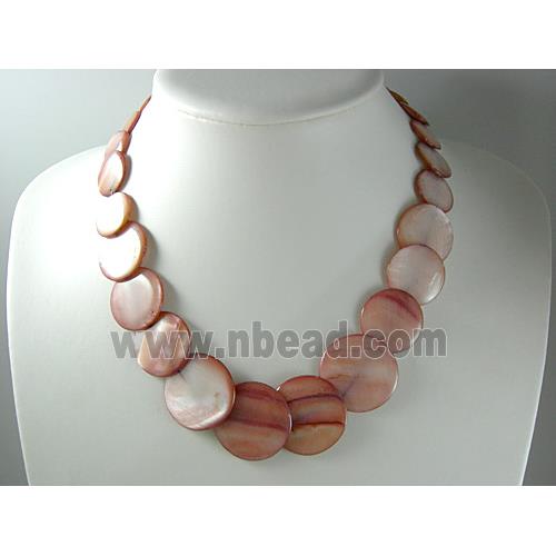 17 inches of freshwater shell necklace