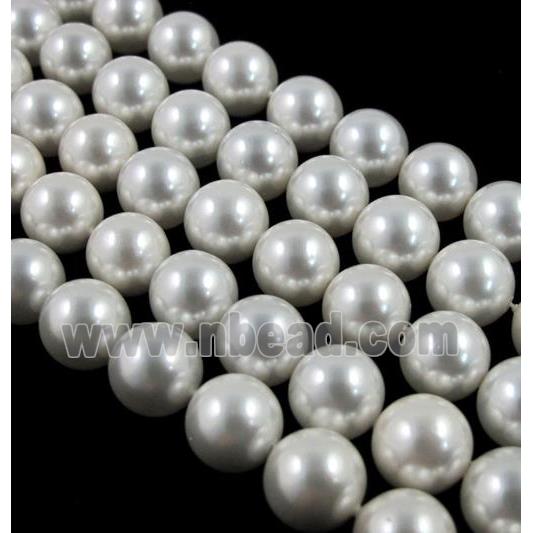 round white Pearlized Shell Beads