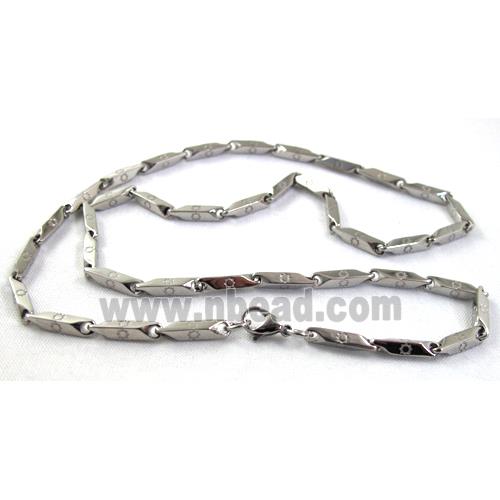 platinum plated Stainless Steel Necklace