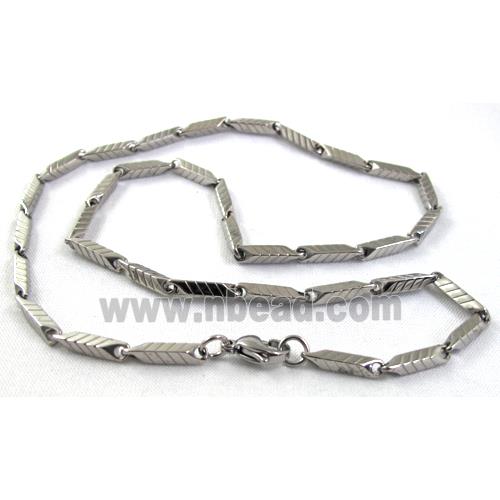 platinum plated Stainless Steel Necklace