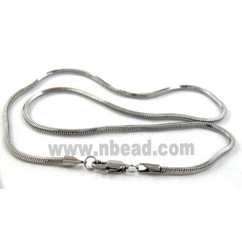 platinum plated Stainless Steel Necklace