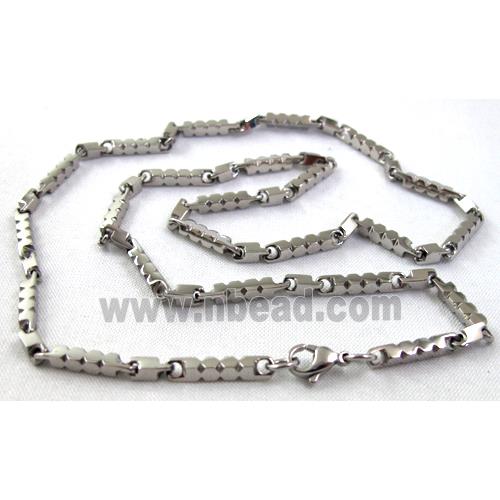 platinum plated Stainless Steel Necklace