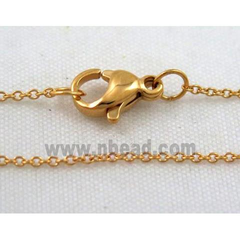 golden plated Stainless Steel Necklace Chain