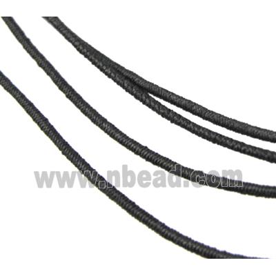 elastic fabric wire, binding thread, black